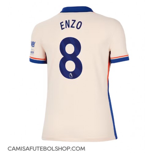 Camisa de time de futebol Chelsea Enzo Fernandez #8 Replicas 2º Equipamento Feminina 2024-25 Manga Curta